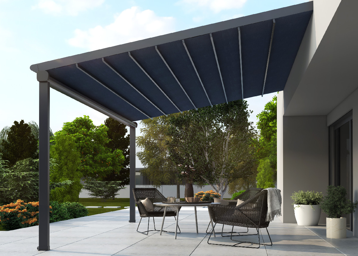 Pergola s posuvnou PVC strechou ZIRCA